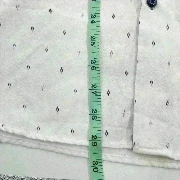 AMERICAN BREED Men's Shirt XL White Down Long Sleeve Cowboy Geometric Pattern - Picture 6 of 9